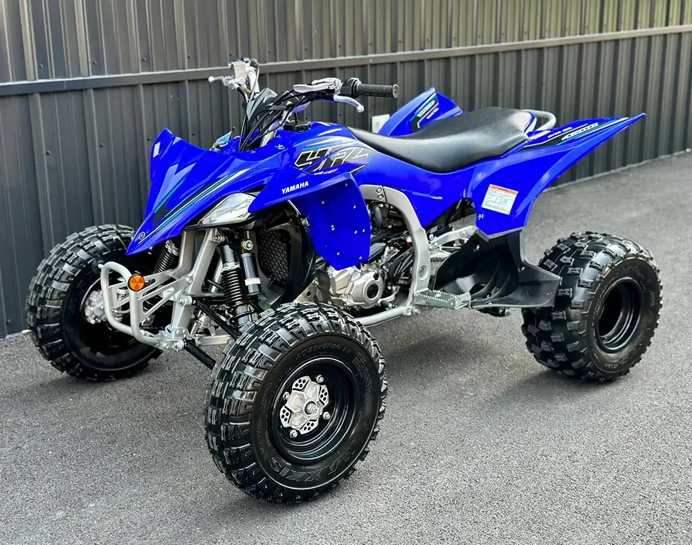 Yamaha blue four wheeler